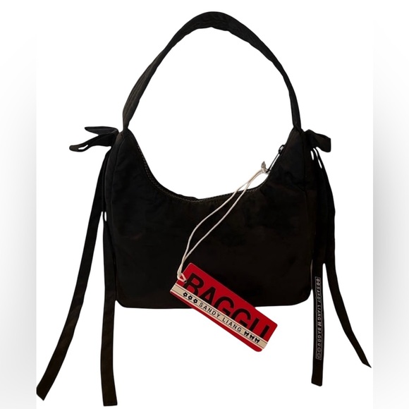BAGGU x Sandy Liang Black Mini Bow Bag - Picture 1 of 8